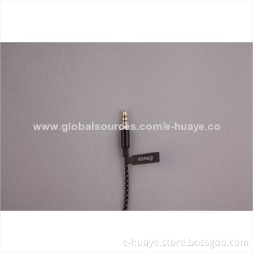 Wired Headphone with Mic and Volume Control for Mobile Phones